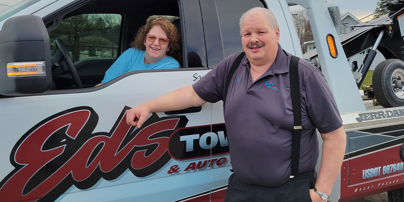 Eds Towing, Ed and wife picutred